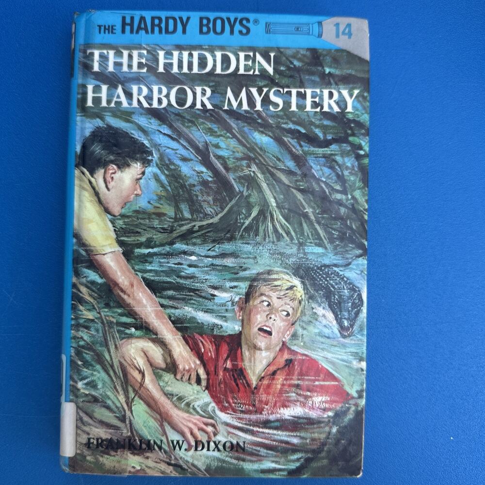 1990 Vintage Hardy Boys Hardcover The Hidden Harbor Mistery Detective Book HCB